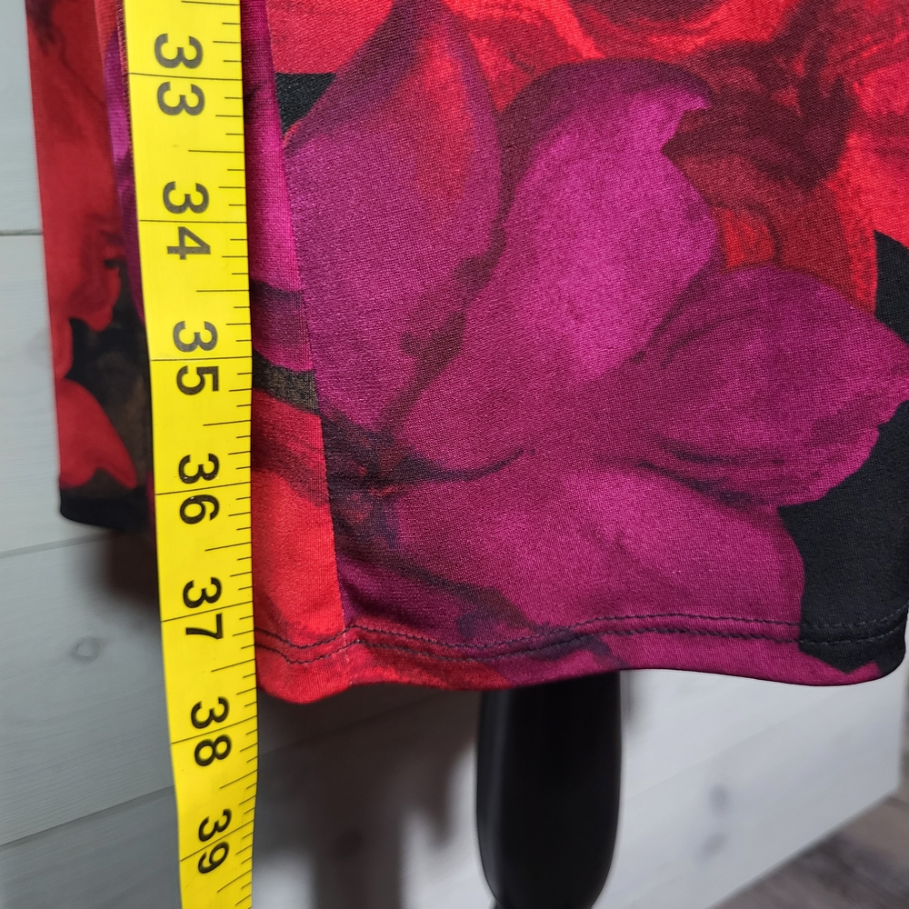 MSK Dress Floral Bell Sleeves Plus Size Romantic Spring - Picture 6 of 6